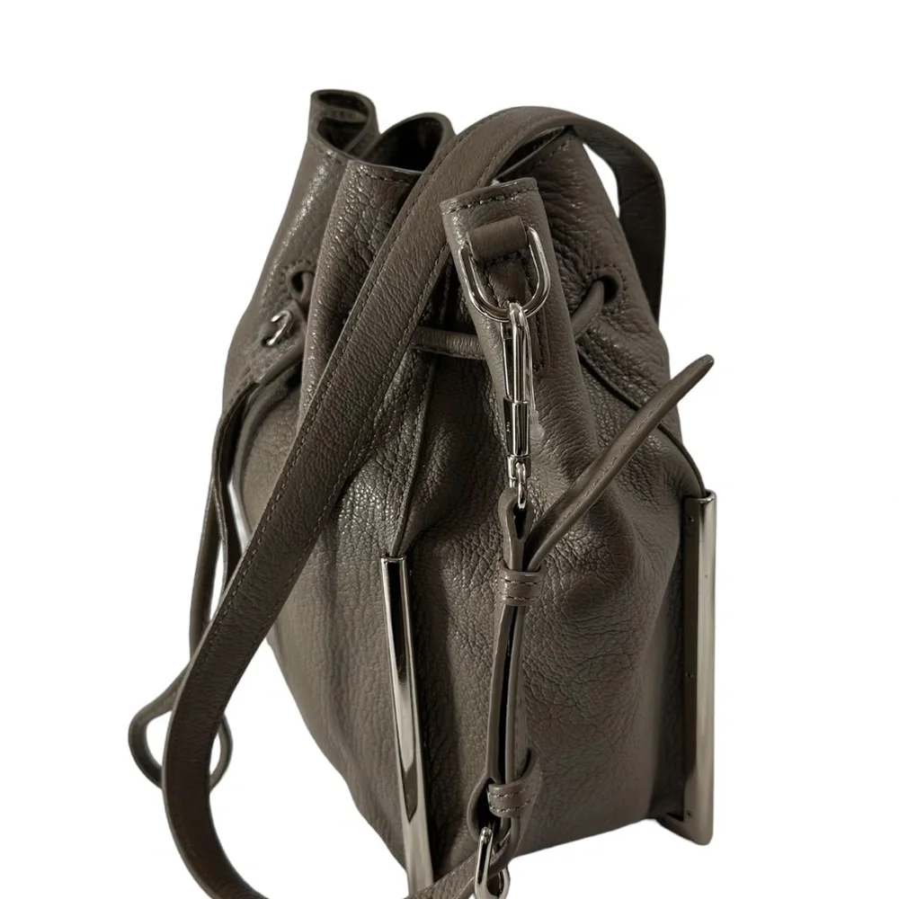 Genuine 3.1 PHILLIP LIM Scout small drawstring crossbody bag grey - Picture 4 of 11